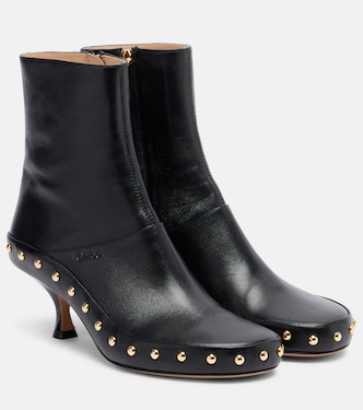 Verziert Ankle Boots Junie aus Leder | Chloé