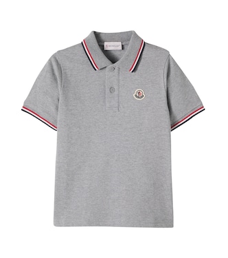 Logo cotton piqué polo shirt | Moncler Enfant