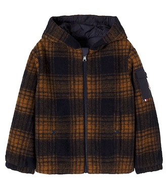 Aubrac reversible checked jacket | Moncler Enfant