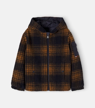 Aubrac reversible checked jacket | Moncler Enfant