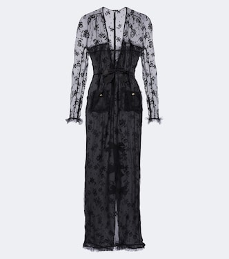 Bow-detail lace maxi dress | Alessandra Rich