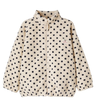 Jody embroidered polka-dot teddy jacket | Konges Sløjd