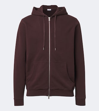 Loopback cotton hoodie | Sunspel