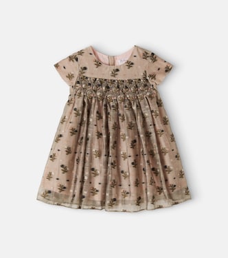 Baby Maruska embroidered cotton-blend dress | Bonpoint