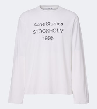 Logo cotton-blend jersey T-shirt | Acne Studios
