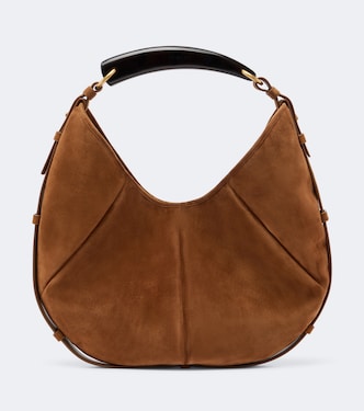 Mombasa Medium suede shoulder bag | Saint Laurent
