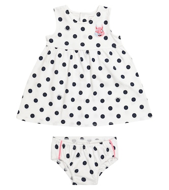 Baby polka-dot cotton dress and bloomers set | Marc Jacobs Kids