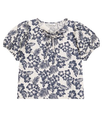 Hibiscus linen and cotton blouse | The New Society