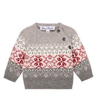 Baby - Pullover in lana con intarsio | Tartine et Chocolat