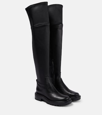 Overknee-Stiefel Utililty Lug aus Leder | Tory Burch