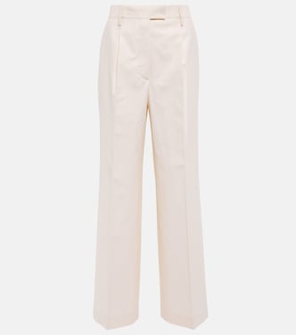 Cupro high-rise wide-leg pants | Prada