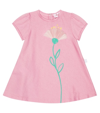 Baby printed cotton jersey dress | Il Gufo
