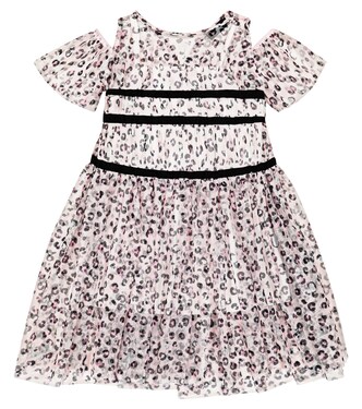 Leopard-print tulle dress | Monnalisa