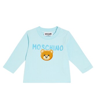 Baby Longsleeve Teddy Bear aus Jersey | Moschino Kids