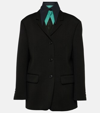 Wool gabardine blazer | Prada