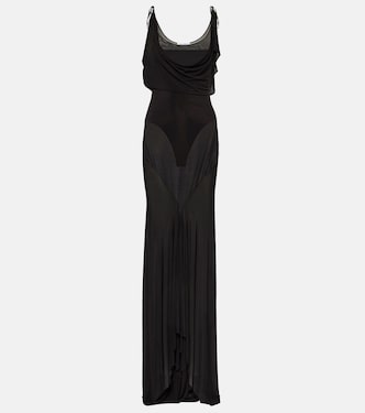 Semi-sheer jersey gown  | The Attico