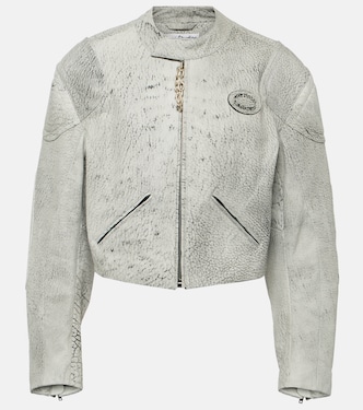 Cropped leather jacket | Acne Studios