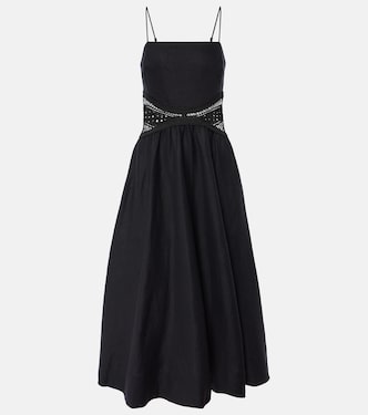 Robe midi Malena en lin mélangé | Simkhai