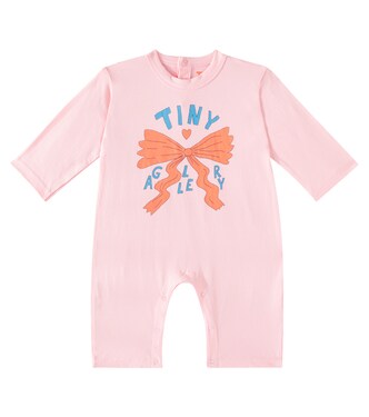 Baby Tiny Bow cotton onesie | Tinycottons