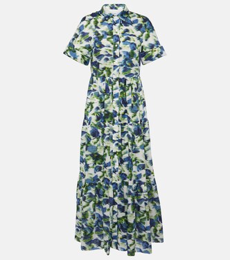 Robe midi en coton à fleurs | Erdem