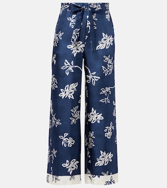 Pantalon ample Cinzia à taille haute en soie | 'S Max Mara