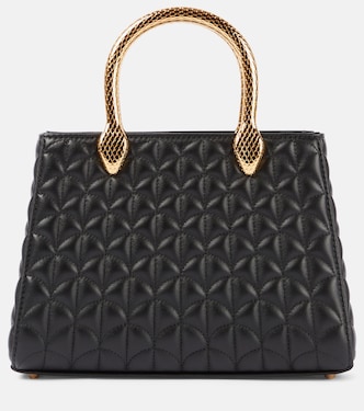 Serpentine Duo leather tote bag | Bvlgari