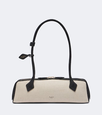 Bolso al hombro Le Teckel Medium de lona | Alaïa