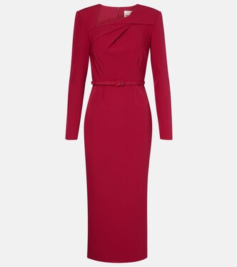 Robe midi en crêpe | Roland Mouret