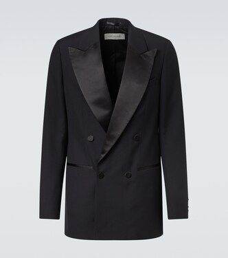 Double-breasted wool and silk suit jacket | Dries Van Noten