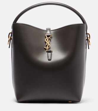 Le 37 Cassandre leather bucket bag | Saint Laurent