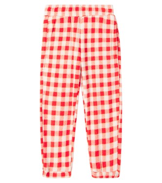 Gingham fleece sweatpants | Mini Rodini