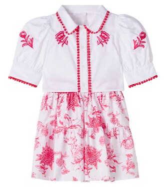 Cotton shirt and skirt set | Patachou