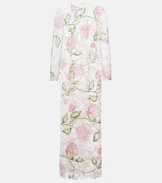 蕾丝中长连衣裙 | Oscar de la Renta