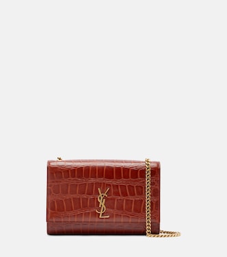 Bolso al hombro Kate Small de piel grabada | Saint Laurent