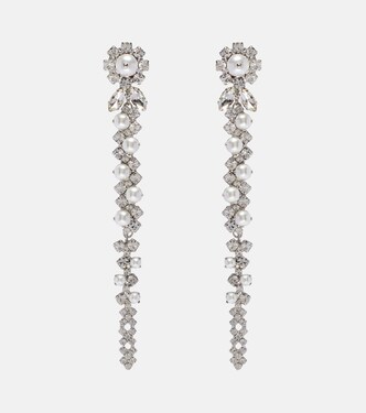 Embellished faux pearl drop earrings | Simone Rocha