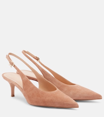 Slingback-Pumps Robbie aus Veloursleder | Gianvito Rossi