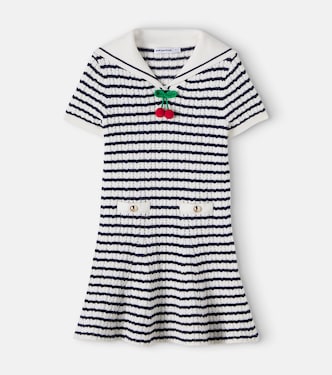 Knitted striped dress | Self-Portrait Kids