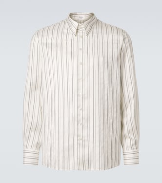 Camisa de seda a rayas | Saint Laurent