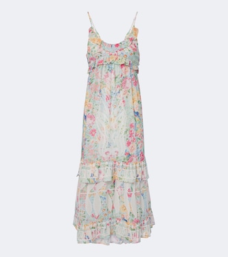 Robe midi à fleurs et volants | Farm Rio