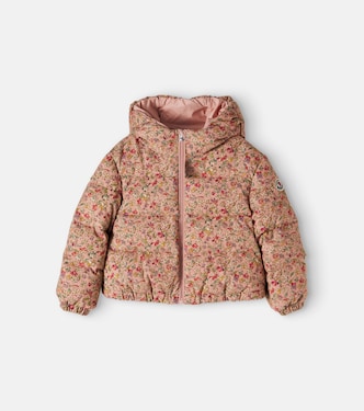 Baby Francesca floral corduroy down jacket | Moncler Enfant