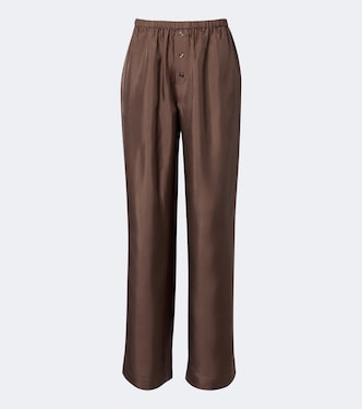 Silk straight pants | Róhe