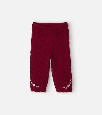 Baby Rosier cotton, wool, and cashmere leggings | Konges Sløjd