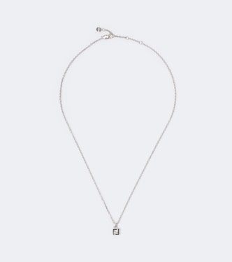 FF crystal-embellished pendant necklace | Fendi