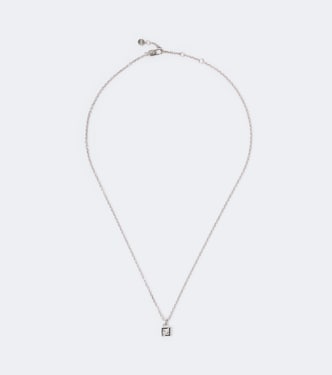 FF crystal-embellished pendant necklace | Fendi