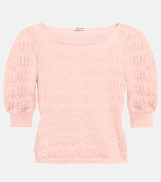 Top aus einem Wollgemisch | Miu Miu