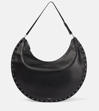 Le Demi-Lune Large leather shoulder bag | Alaïa