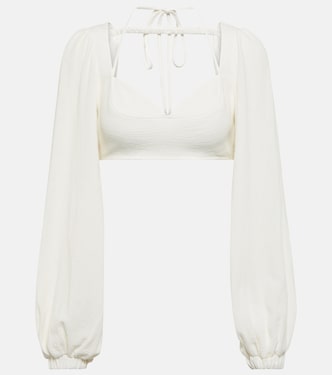 Cropped-Top Enya aus Baumwoll-Gaze | Simkhai