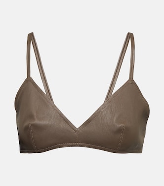 Sierra leather bralette | The Mannei
