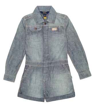 Cotton chambray playsuit | Polo Ralph Lauren Kids