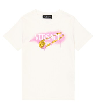 Safety Pin cotton jersey T-shirt | Versace Kids